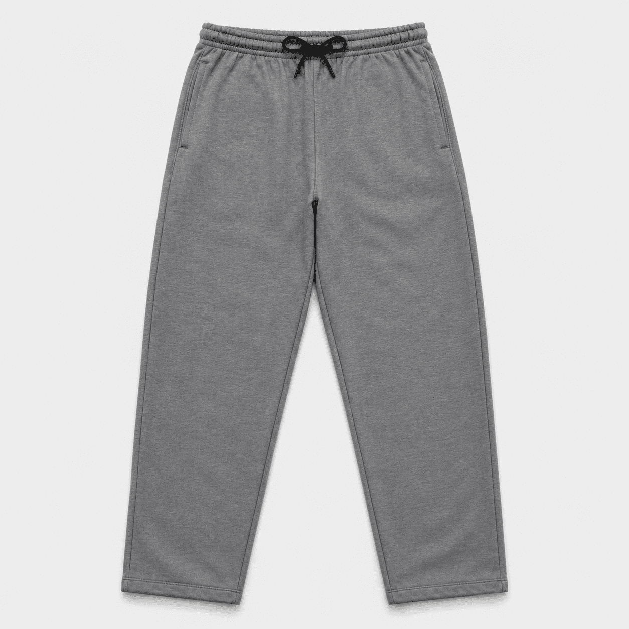 Calça Reta de Moletom Cinza — foto 1