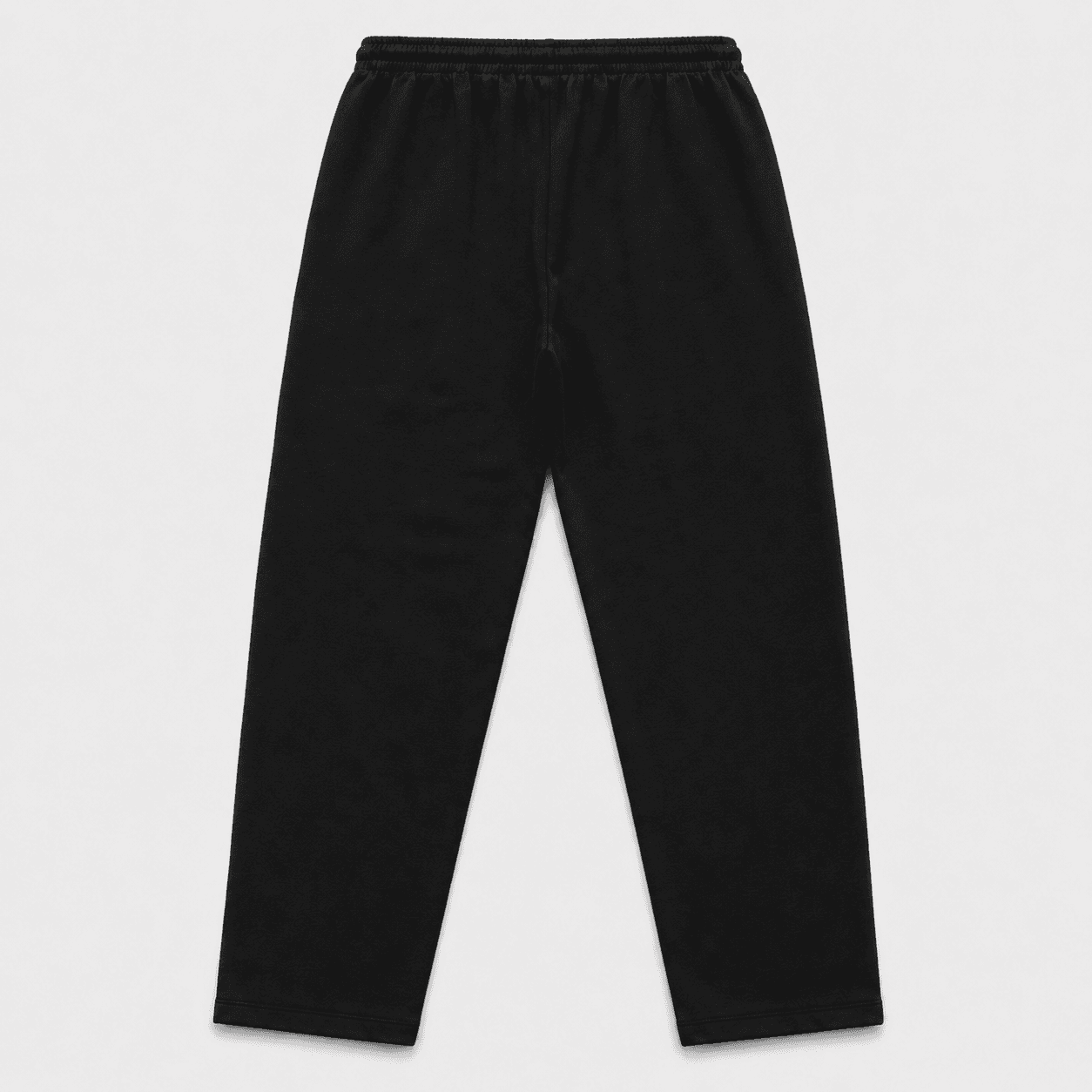 Calça Reta de Moletom Preta — foto 2