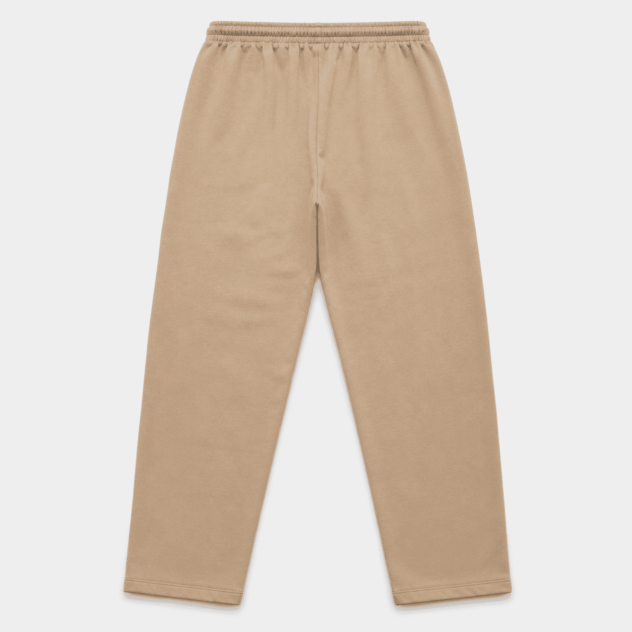 Calça Reta de Moletom Bege — foto 2
