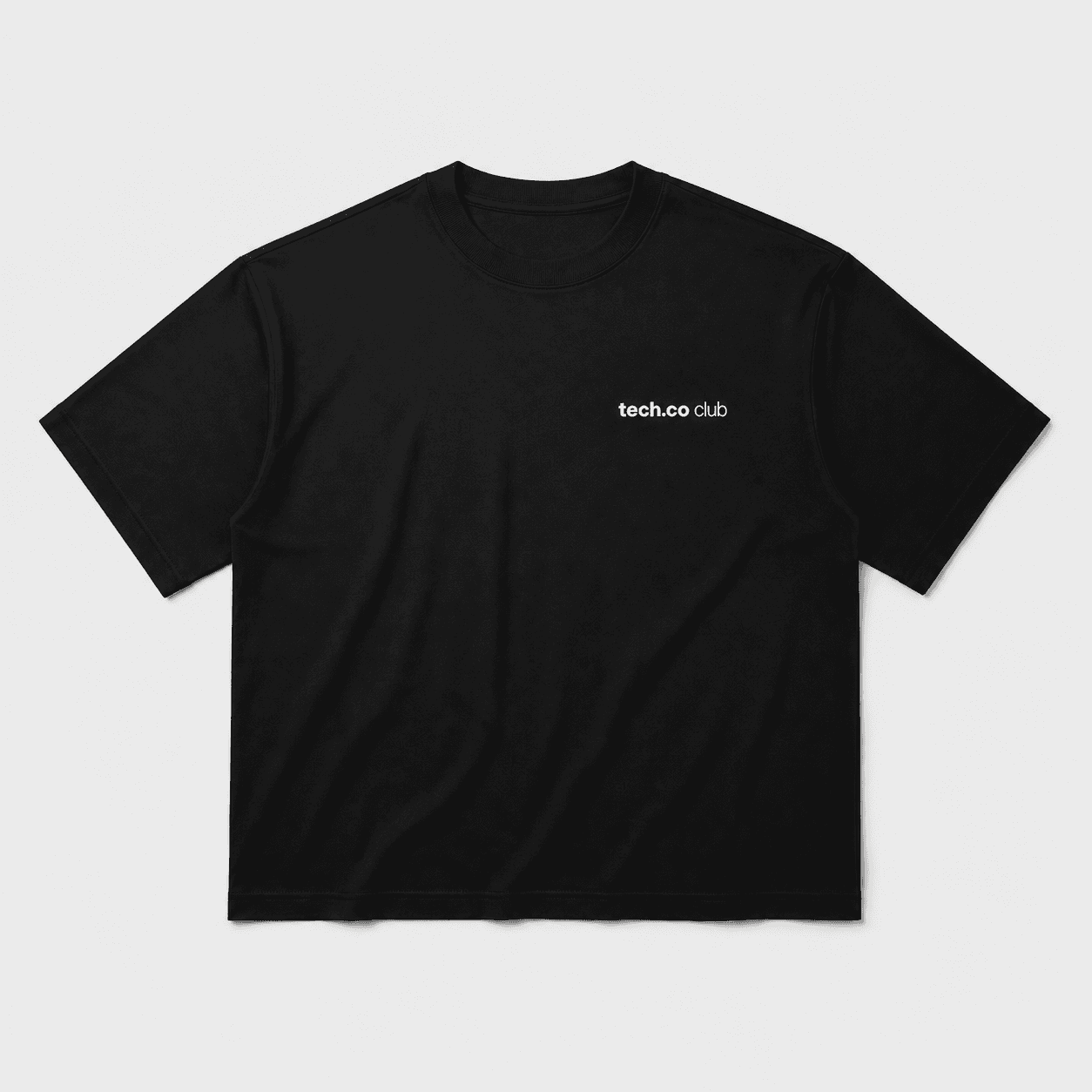 Camiseta Boxy Fluid Preta — foto 1