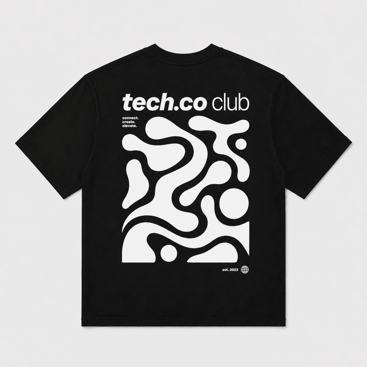Camiseta Boxy Fluid Preta — foto 2
